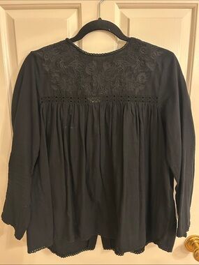 Black Cotton Blouse